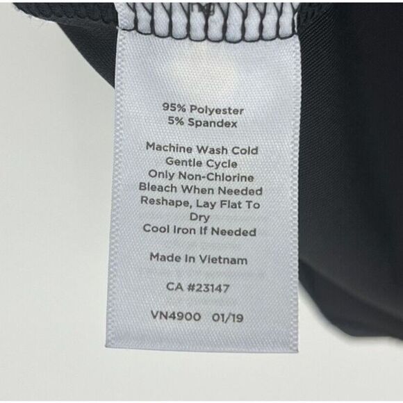 Talbots Shirt Size 1X Petite Womens Black Faux Wrap 3/4 Sleeve Top Draped Blouse - Picture 6 of 6